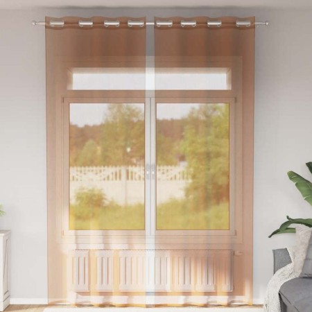 Cortinas de gasa con ojales 2 uds terracota von , Vorhänge und Gardinen - Ref: Foro24-4102142, Preis: 16,43 €, Rabatt: %