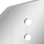 Eckschminktisch mit LED betongrau 111x54x141,5 cm von vidaXL, Schlafzimmerkommoden - Ref: Foro24-326535, Preis: 174,35 €, Rab...