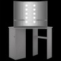 Corner dressing table with LED concrete gray 111x54x141.5 cm by vidaXL, Bedroom Dressers - Ref: Foro24-326535, Price: 169,01 ...
