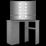 Eckschminktisch mit LED betongrau 111x54x141,5 cm von vidaXL, Schlafzimmerkommoden - Ref: Foro24-326535, Preis: 174,35 €, Rab...
