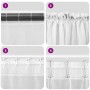 Cortinas de gasa con bolsillos para varillas 2 uds. rosa von , Vorhänge und Gardinen - Ref: Foro24-4102196, Preis: 12,56 €, R...