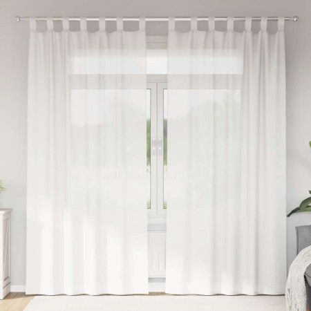 Cortinas de gasa con bolsillos para varillas 2 uds. blanco von , Vorhänge und Gardinen - Ref: Foro24-4102244, Preis: 14,65 €,...