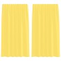 Cortinas de gasa con trabillas 2 uds amarillo 140x175 cm von , Vorhänge und Gardinen - Ref: Foro24-4102317, Preis: 16,70 €, R...