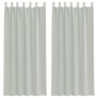 Cortinas de gasa con trabillas 2 uds gris claro 140x245 cm de , Cortinas y visillos - Ref: Foro24-4102299, Precio: 15,15 €, D...
