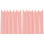 Cortinas de gasa con trabillas 2 uds rosa 140x140 cm von , Vorhänge und Gardinen - Ref: Foro24-4102286, Preis: 14,34 €, Rabat...