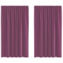 Cortinas de gasa con trabillas 2 uds morado 140x175 cm von , Vorhänge und Gardinen - Ref: Foro24-4102292, Preis: 15,15 €, Rab...