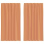 Cortinas de gasa con trabillas 2 uds terracota 140x175 cm von , Vorhänge und Gardinen - Ref: Foro24-4102322, Preis: 13,65 €, ...