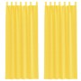 Cortinas de gasa con trabillas 2 uds amarillo 140x260 cm von , Vorhänge und Gardinen - Ref: Foro24-4102320, Preis: 17,05 €, R...