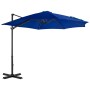 Sombrilla voladiza con poste de aluminio azul celeste 300 cm de vidaXL, Sombrillas - Ref: Foro24-46989, Precio: 92,57 €, Desc...