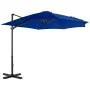 Sombrilla voladiza con poste de aluminio azul celeste 300 cm de vidaXL, Sombrillas - Ref: Foro24-46989, Precio: 91,68 €, Desc...