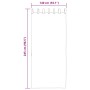 Cortinas de gasa con trabillas 2 uds. color blanco 140x245 cm von , Vorhänge und Gardinen - Ref: Foro24-4102334, Preis: 18,27...