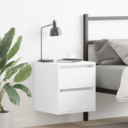 Mesilla de noche de pared blanca 38x34x40 cm de , Mesitas de noche - Ref: Foro24-861247, Precio: 47,18 €, Descuento: %