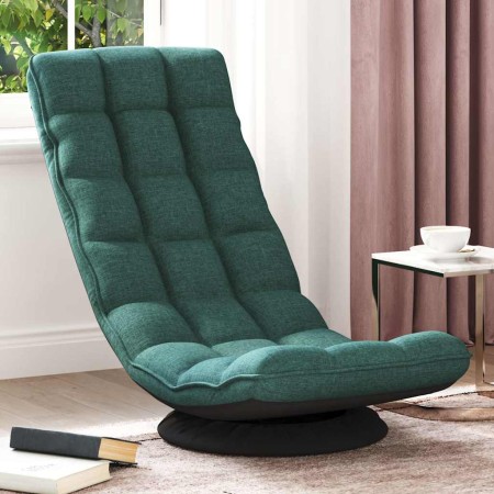 Silla giratoria de suelo de tela verde oscuro 70x51x79 cm von , Bodenstühle - Ref: Foro24-4019729, Preis: 138,23 €, Rabatt: %