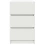Mesilla de noche con 3 cajones blanca 39x35x65 cm de , Mesitas de noche - Ref: Foro24-861337, Precio: 64,40 €, Descuento: %