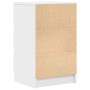 Mesilla de noche con 3 cajones blanca 39x35x65 cm de , Mesitas de noche - Ref: Foro24-861337, Precio: 64,40 €, Descuento: %