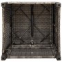 Silla de jardín reclinable con mesa auxiliar ratán gris von , Gartenstühle - Ref: Foro24-4108273, Preis: 149,99 €, Rabatt: %