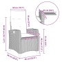 Silla de jardín reclinable con mesa auxiliar ratán gris by , Garden chairs - Ref: Foro24-4108271, Price: 144,10 €, Discount: %