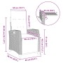 Silla de jardín reclinable con mesa auxiliar ratán gris by , Garden chairs - Ref: Foro24-4108278, Price: 168,30 €, Discount: %