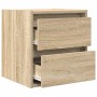 Mesilla de noche de pared roble Sonoma 38x34x40 cm de , Mesitas de noche - Ref: Foro24-861251, Precio: 46,88 €, Descuento: %