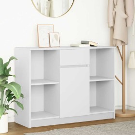 Aparador con cajón blanco 101x35x76 cm madera de ingeniería von , Sideboards - Ref: Foro24-861562, Preis: 93,47 €, Rabatt: %