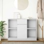 Aparador con cajón blanco 101x35x76 cm madera de ingeniería by , Sideboards - Ref: Foro24-861562, Price: 95,05 €, Discount: %