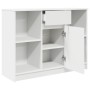 Aparador con cajón blanco 101x35x76 cm madera de ingeniería by , Sideboards - Ref: Foro24-861562, Price: 95,05 €, Discount: %