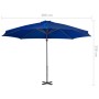 Sombrilla voladiza con poste de aluminio azul celeste 300 cm de vidaXL, Sombrillas - Ref: Foro24-46989, Precio: 92,57 €, Desc...