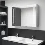 Armario de baño con espejo LED gris hormigón 89x14x62 cm de vidaXL, Tocadores de baño - Ref: Foro24-326525, Precio: 146,65 €,...