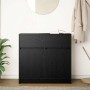 Aparador con cajón roble negro 80x34x76 cm madera de ingeniería de , Aparadores - Ref: Foro24-861536, Precio: 93,68 €