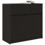 Aparador con cajón roble negro 80x34x76 cm madera de ingeniería by , Sideboards - Ref: Foro24-861536, Price: 90,42 €, Discoun...