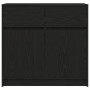 Aparador con cajón roble negro 80x34x76 cm madera de ingeniería by , Sideboards - Ref: Foro24-861536, Price: 90,42 €, Discoun...