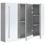 Armario de baño con espejo LED gris hormigón 89x14x62 cm de vidaXL, Tocadores de baño - Ref: Foro24-326525, Precio: 146,65 €,...