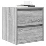 Mesillas de noche de pared 2 uds gris Sonoma 38x34x40 cm de , Mesitas de noche - Ref: Foro24-861258, Precio: 83,18 €, Descuen...