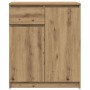 Aparador con cajón roble artesanal 71x35x84cm madera ingeniería de , Aparadores - Ref: Foro24-861597, Precio: 89,49 €, Descue...