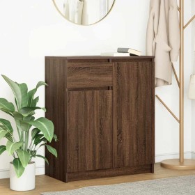 Aparador con cajón roble marrón 71x35x84 cm madera ingeniería von , Sideboards - Ref: Foro24-861595, Preis: 88,25 €, Rabatt: %