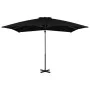 Sombrilla voladiza con poste de aluminio negro 250x250 cm de vidaXL, Sombrillas - Ref: Foro24-46986, Precio: 129,43 €, Descue...