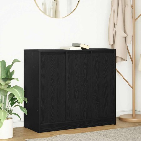 Aparador de madera de roble negro 85x34x76 cm de , Aparadores - Ref: Foro24-861626, Precio: 99,74 €, Descuento: %