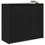 Aparador de madera de roble negro 85x34x76 cm de , Aparadores - Ref: Foro24-861626, Precio: 99,74 €, Descuento: %