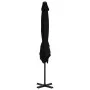 Sombrilla voladiza con poste de aluminio negro 250x250 cm de vidaXL, Sombrillas - Ref: Foro24-46986, Precio: 129,43 €, Descue...