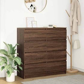 Aparador roble marrón 100x35x99 cm madera de ingeniería von , Sideboards - Ref: Foro24-3328495, Preis: 169,41 €, Rabatt: %