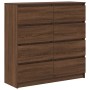 Aparador roble marrón 100x35x99 cm madera de ingeniería by , Sideboards - Ref: Foro24-3328495, Price: 169,41 €, Discount: %