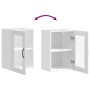 Armario de pared para cocina con puerta de cristal Porto blanco von , Küchenschränke - Ref: Foro24-854007, Preis: 57,45 €, Ra...