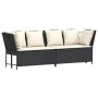 Sofás de jardín 3 piezas y cojines ratán sintético negro by , Outdoor sofas - Ref: Foro24-4104121, Price: 263,44 €, Discount: %