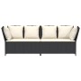 Sofás de jardín 3 piezas y cojines ratán sintético negro by , Outdoor sofas - Ref: Foro24-4104121, Price: 263,44 €, Discount: %