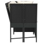 Sofás de jardín 3 piezas y cojines ratán sintético negro by , Outdoor sofas - Ref: Foro24-4104121, Price: 263,44 €, Discount: %