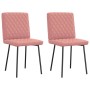 Sillas de comedor 2 unidades cuero sintético rosa by , dining chairs - Ref: Foro24-4101120, Price: 88,20 €, Discount: %