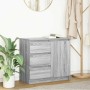 Aparador con cajón gris Sonoma 71x35x65 cm madera de ingeniería von , Sideboards - Ref: Foro24-861576, Preis: 84,65 €, Rabatt: %