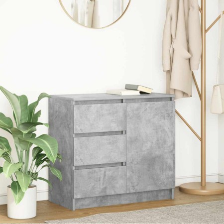 Aparador con cajón gris hormigón 71x35x65 cm madera ingeniería von , Sideboards - Ref: Foro24-861574, Preis: 83,15 €, Rabatt: %
