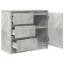Aparador con cajón gris hormigón 71x35x65 cm madera ingeniería von , Sideboards - Ref: Foro24-861574, Preis: 83,15 €, Rabatt: %