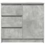 Aparador con cajón gris hormigón 71x35x65 cm madera ingeniería von , Sideboards - Ref: Foro24-861574, Preis: 83,15 €, Rabatt: %